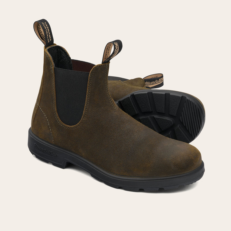 Blundstone 1615 Green Unisex Suede Boots