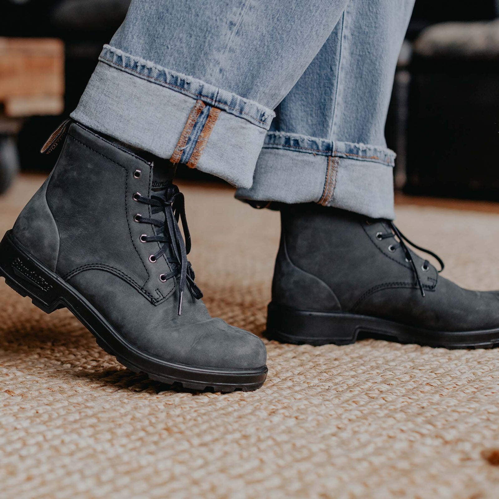 Blundstone LUGBOOT ブラック 5 Blundstone/ブランドストーン】LUG BOOT (ブラック)