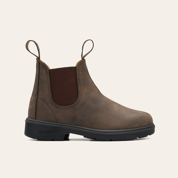 Stivaletti Pelle Marrone Neonati Stivaletti Chelsea In Vera Pelle Marrone Per Bambini Ragazzi - Taglie 9-5 UK, Suola Piatta, Stile Dealer! Scarpe In Pelle Marrone - Foto 9